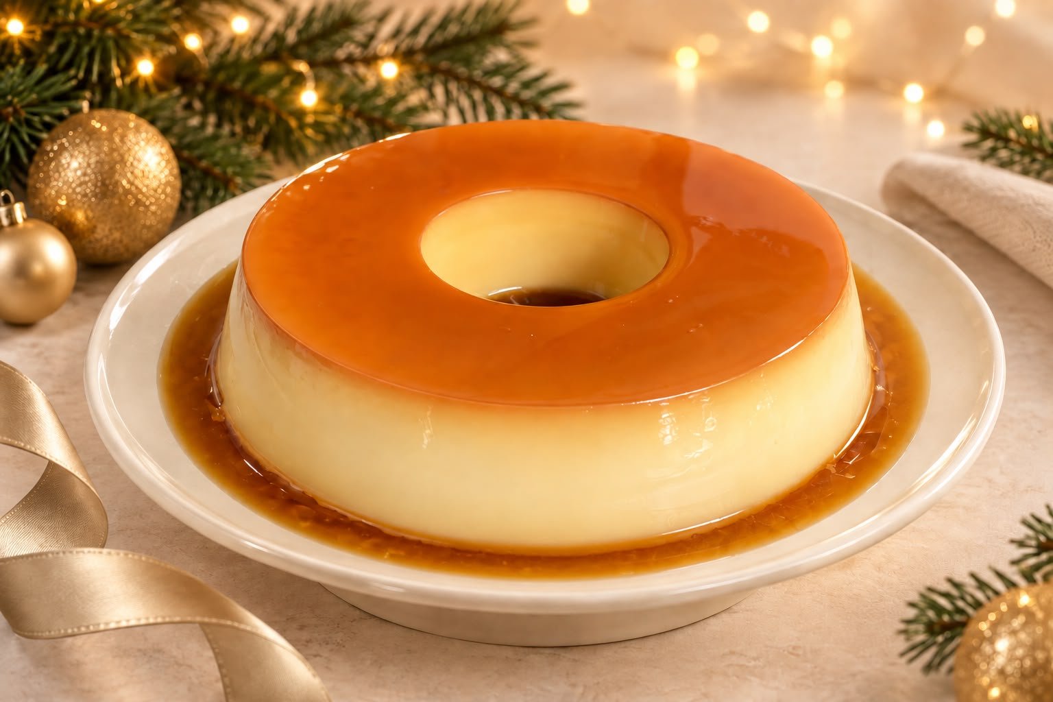 Pudim Tradicional Família de Natal